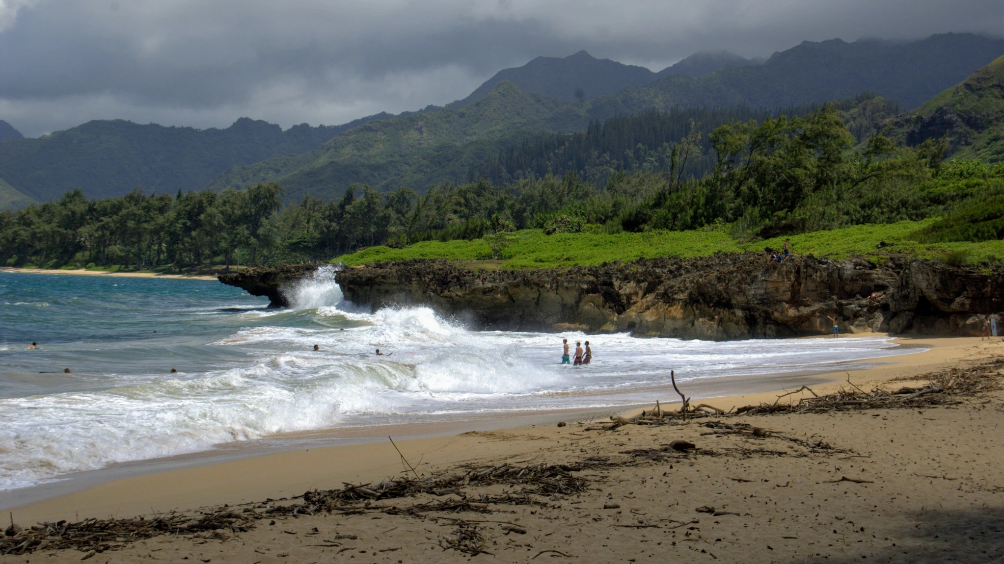 windward side